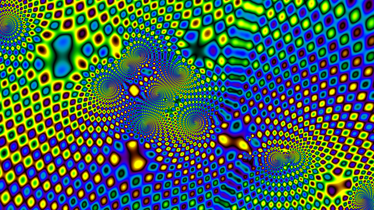PsychoDeli+ peacock fractal in browser